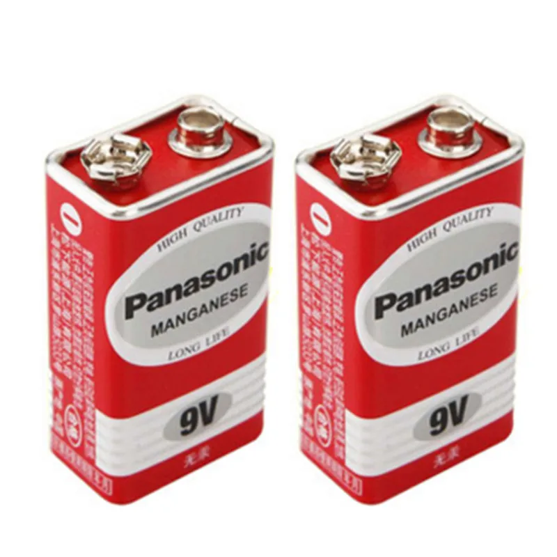 2 шт./лот Panasonic Green Cell PP3 6F22 6LR61 MN1604 9V Блок сверхмощный аккумулятор