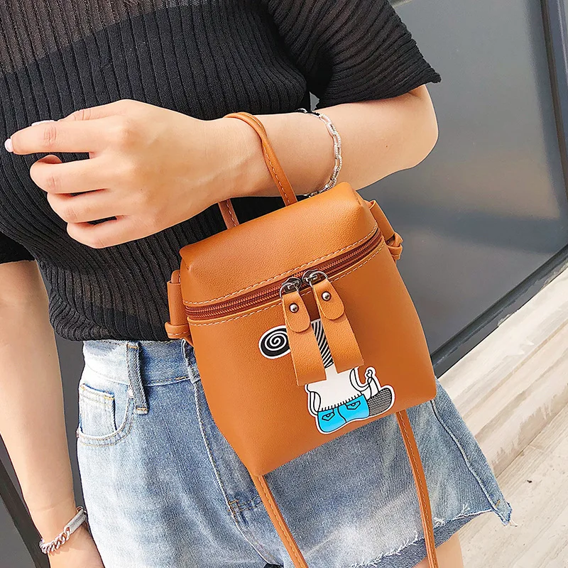 

2018 New Style Fashion Korean-style Printed Bag Retro Bucket Bag Shoulder Oblique Bag