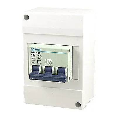 

Plastic Housing Case On/Off Switch 3P Miniature Circuit Breaker AC 400V 32A