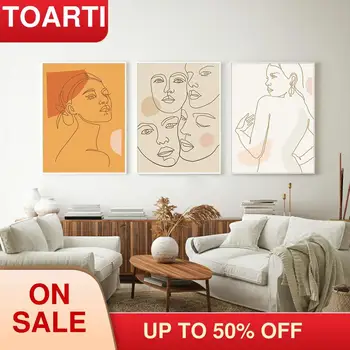 

Abstract Woman Body Face Line Canvas Poster Nordic Decoration Picture Wall Art Print Painting Minimalist Scandinavian Home Decor