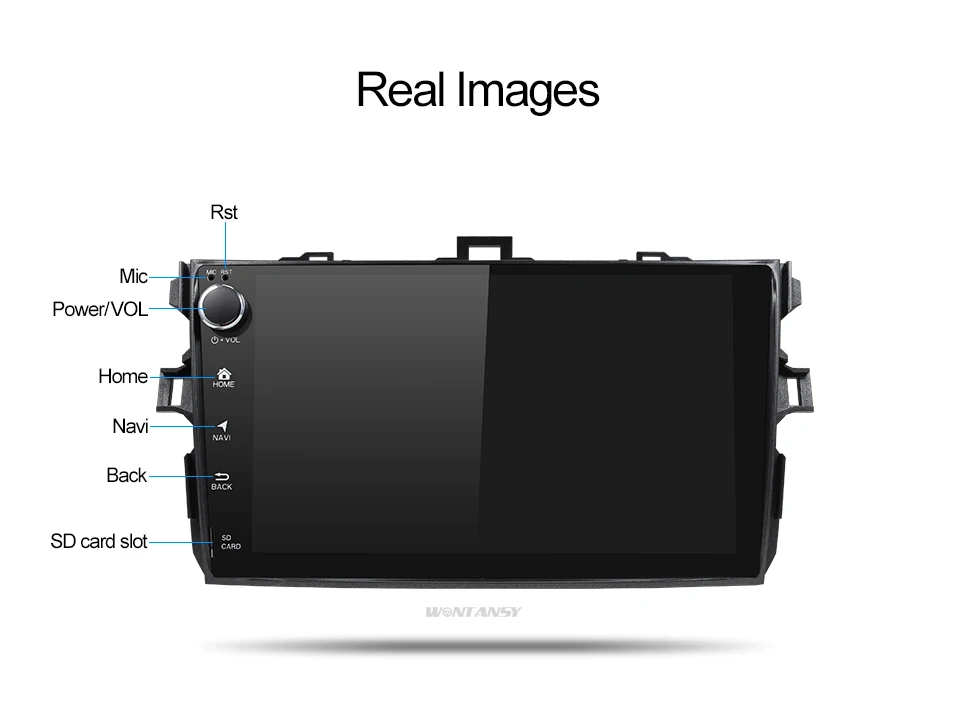 Clearance Android 9.0 car dvd player for Toyota Corolla Eight Core 9 inch 1024*600 screen car radio stereo gps navigation video player 12