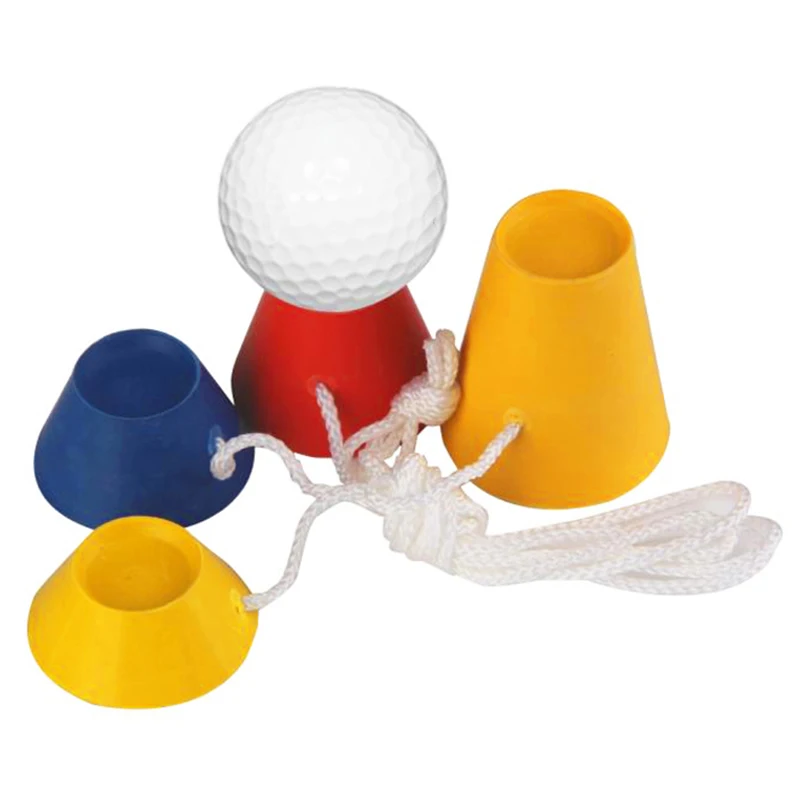 4 Pcs Golf Rubber Tees Winter Tee Set Golf Home Range Practice Kits Training