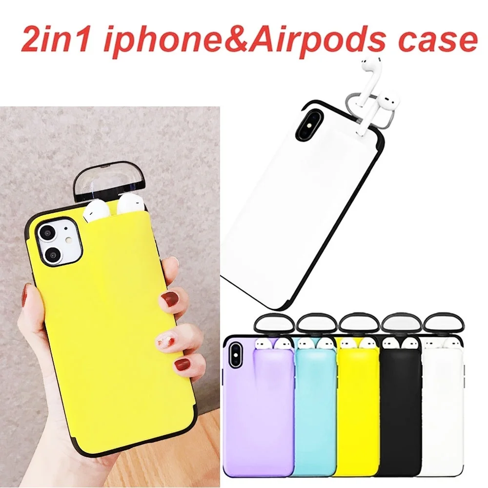 iPhone 11 Pro Max Case Xs Xr X 10 8 7 Plus Cover for AirPods Holder Hard New Design |