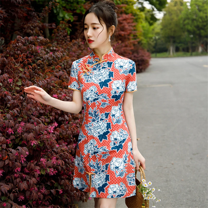 Китайское платье традиционный костюм журавль Винтаж принт Qipao Сплит Vestido невесты Cheongsam для женщин макси год Вечеринка
