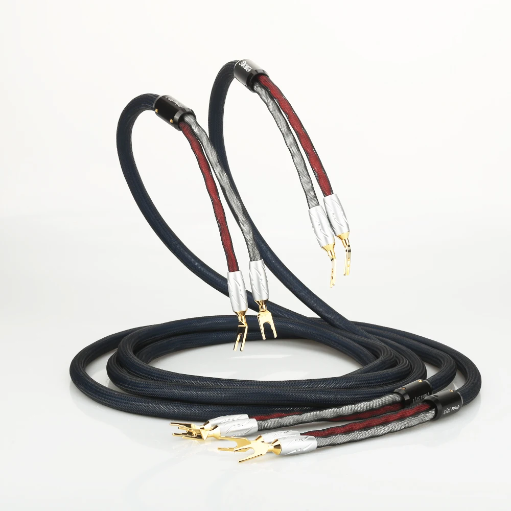 Pair Prime Sp/1 Speaker Cable With Vs701g Pure Copper Gold