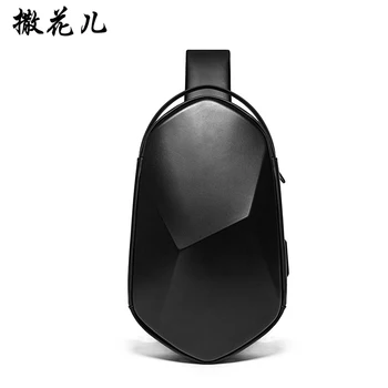 

Xiaomi Chest bag Single shoulder bag Unisex Hardshell Pack Men Cross chest bag Fashion and Technology black chest bag