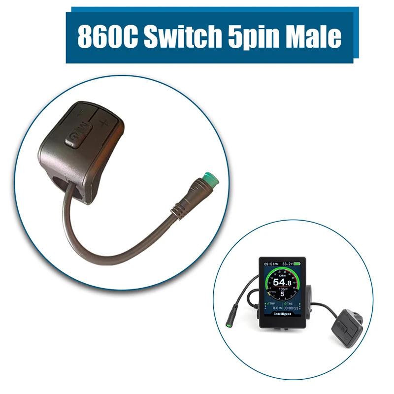 P850C 850C 860C 컨트롤러 스위치 버튼 교체 Bafang 미드 드라이브 허브 모터 키트 용 4 핀 수 연장 케이블 56cm