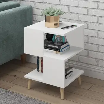 

Living room modern coffee table solid wood leg storage table floating window mini talk tea table bedroom bedside table