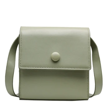 

New 2020 texture fashion messenger bag one shoulder small square bag leather Handbags for Women's Upscale Female handbags