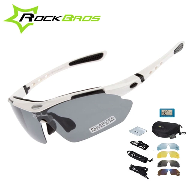 US $13.64 Hot RockBros Polarized Cycling Glasses Cycling Sunglasses Outdoor Sport Road Bike MTB Men's Glasses