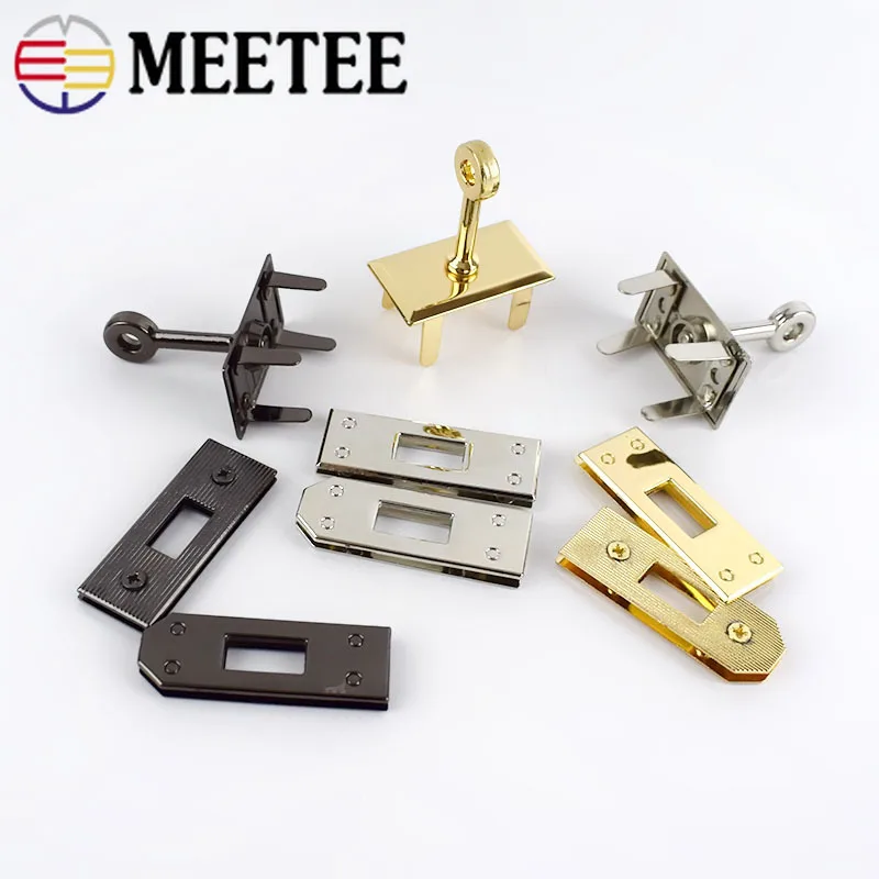 Meetee 1 комплект (3 шт.)/2 комплекта металлический замок для сумки с пряжками