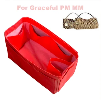 

For Graceful MM GM Genuine Leather Tote Organizer Purse Insert Bag in Bag Cosmetic Diaper Handbag