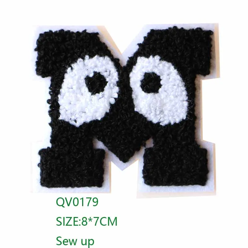 QV0179 Полотенце вышивка милый маленький значок вышитые железные нашивки для одежды DIY полосатая одежда Лоскутные наклейки на заказ значки - Цвет: QV0179