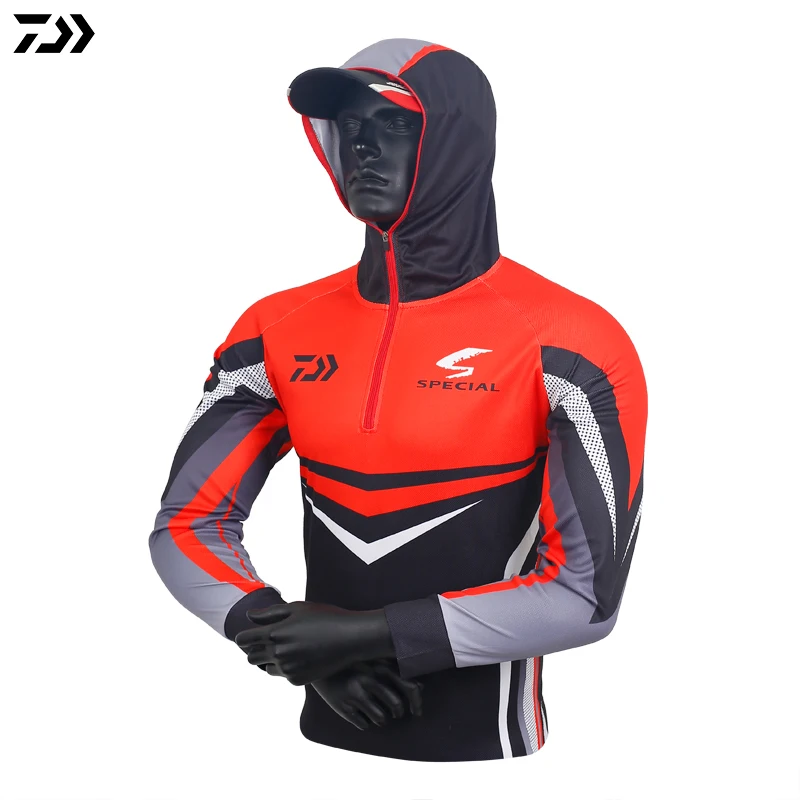 

New Style DAIWA Fishing Shirt Long Sleeve Quick-Drying UV Breathable Professional Fishing Clothes Outdoor Sports Fishing Clothes
