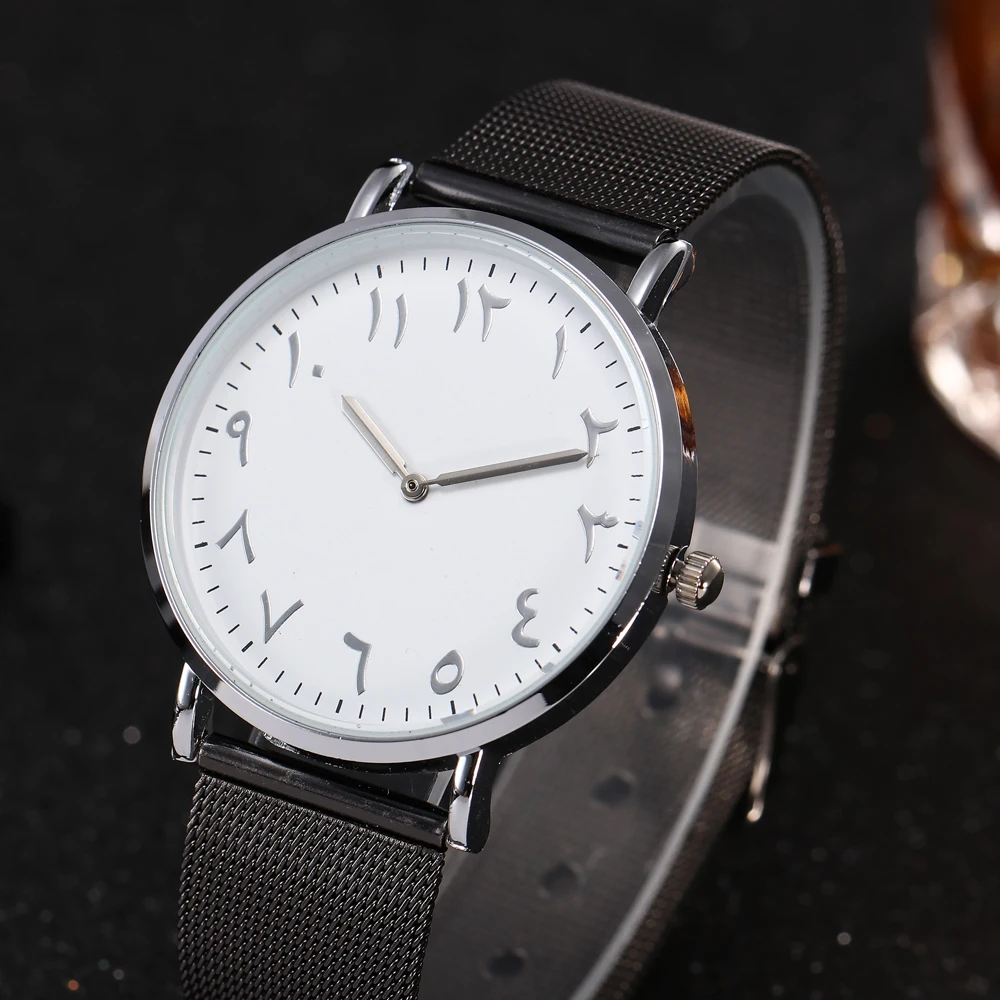 Fashion Design Arabic Watch Women Watches Luxury Rose Gold Stainless Steel Quartz Wristwatch Ladies Watches Clock Montre Femme 5