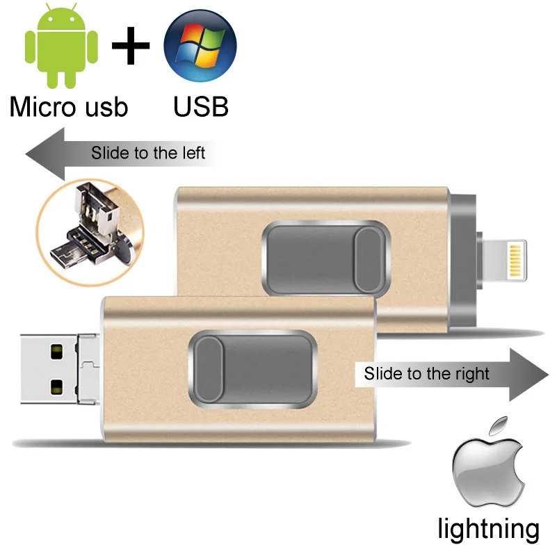 Флеш-накопитель 128 Гб 64 ГБ 32 ГБ 16 ГБ флеш-накопитель USB 3,0 OTG iFlash drive HD USB флеш-накопители для iPhone 7 iPad iPod iOS Android Phone