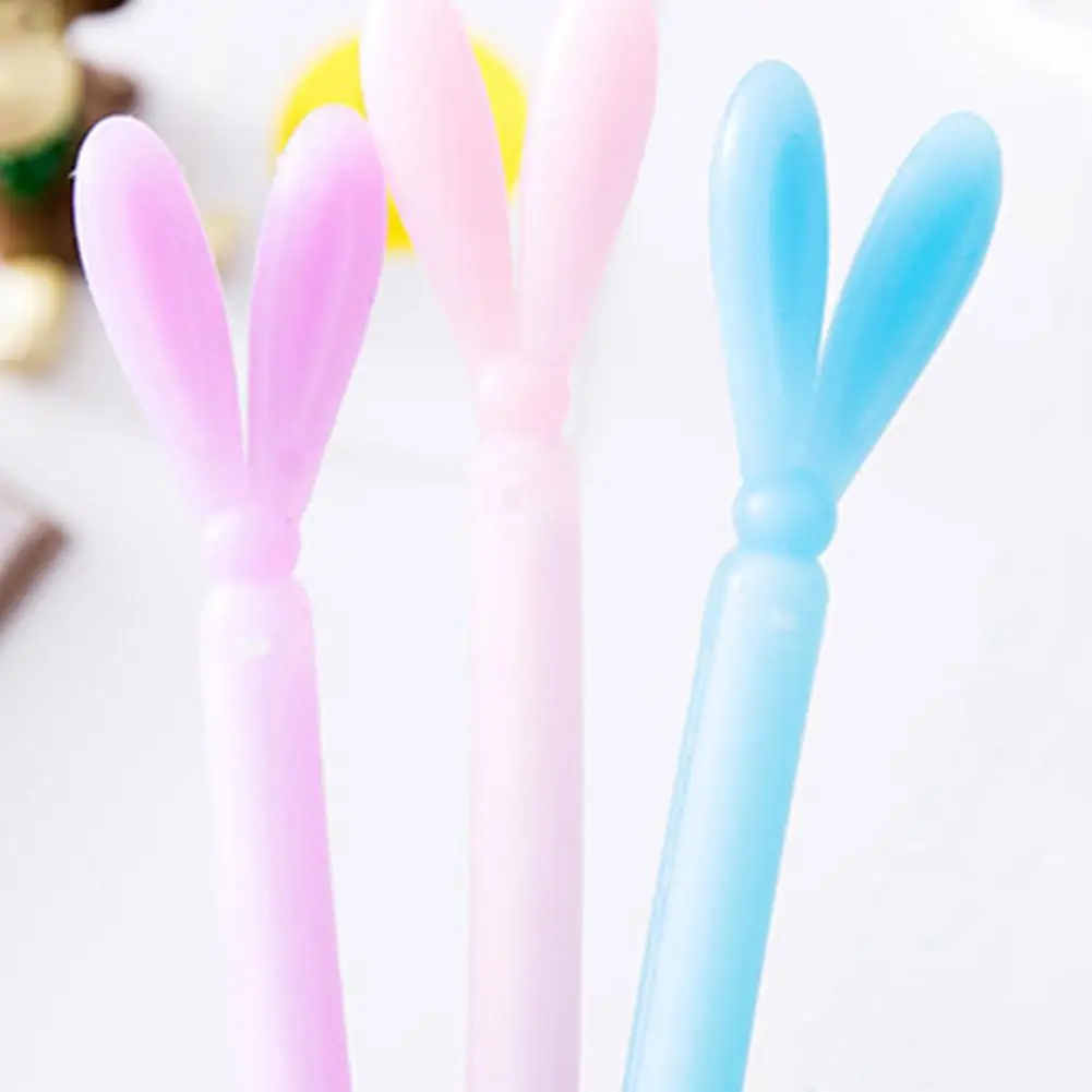 2 шт корейского желейного леденцового цвета милые заячьи ушки гелиевая ручка