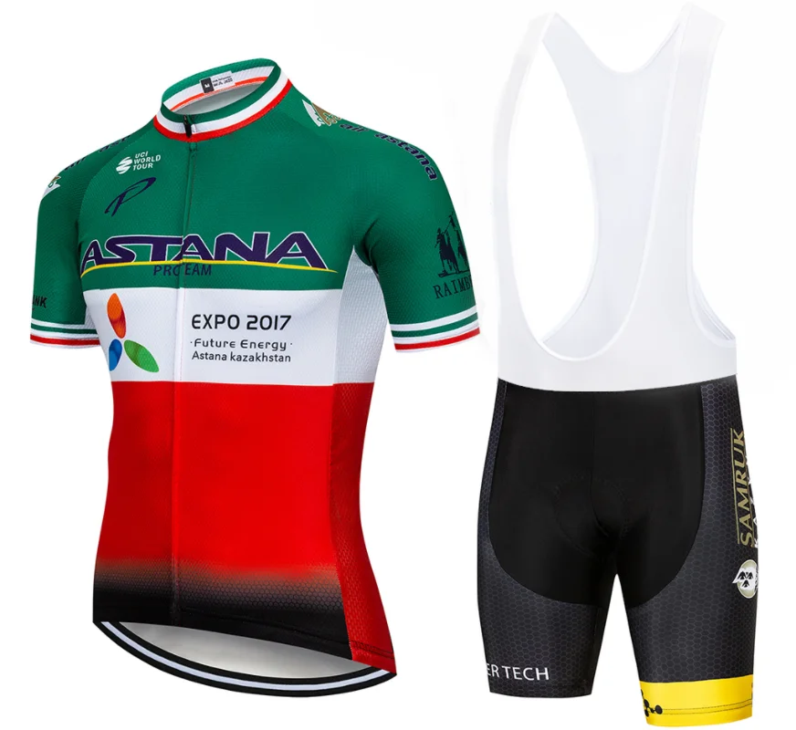 DE ASTANA велосипедная команда Джерси 20D велосипедные шорты костюм Ropa Ciclismo мужская летняя быстросохнущая одежда для велоспорта - Цвет: 2