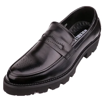 

Men's Fashion pattern Leather Shoes Lace-Up Wedding Party Shoes Mens Business Office Oxfords Flats Dress Shoes Genuine Leather