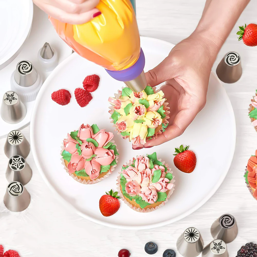 Russian Pastry Nozzles Tulip Icing Piping Cream Nozzles Tips 1Pcs