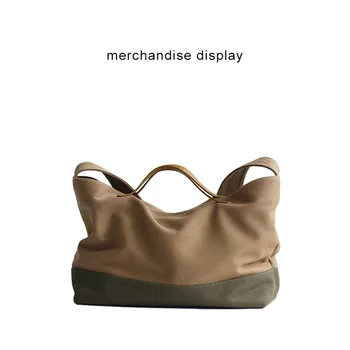 

canvas bag women's single-shoulder slant straddle bag large capacity travel fitness bag Japanese commuter bag handbags