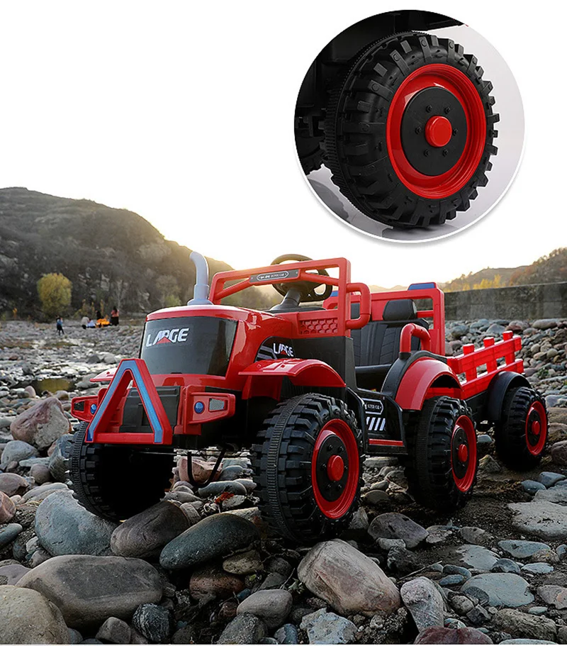 Детский экскаватор уличная игрушка негабаритный трактор Электрический 4WD мальчик детская коляска зарядка инженерный ребенок строительный автомобиль