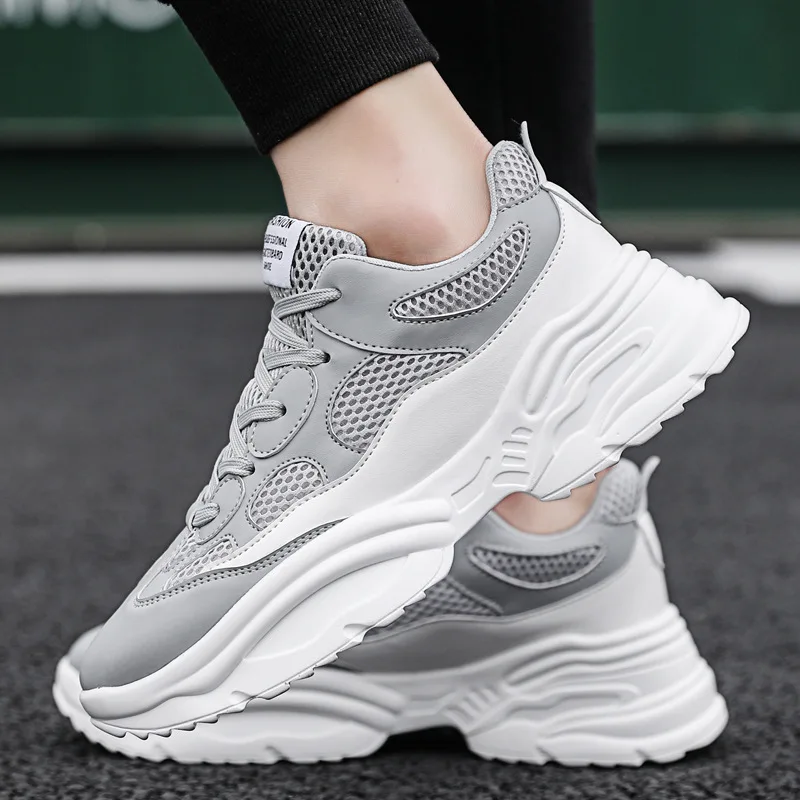 

Autumn And Winter New Style Korean-style Thick Bottomed MEN'S SHOES Anti-slip Breathable Athletic Shoes Youth Fashion Hundred To