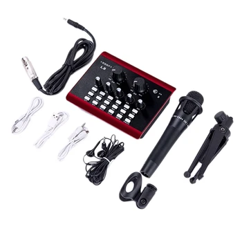 

L8 Live Sound Card, Voice Changer Device for PS5//Phone/iPad/Computer,Sound Card with Multiple Funny Sound Effect