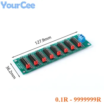

Programmable Resistance Board Module 0.1R-9999999R Eight-section 0.1R 1R 1% Accuracy 1% Replace Resistance Box