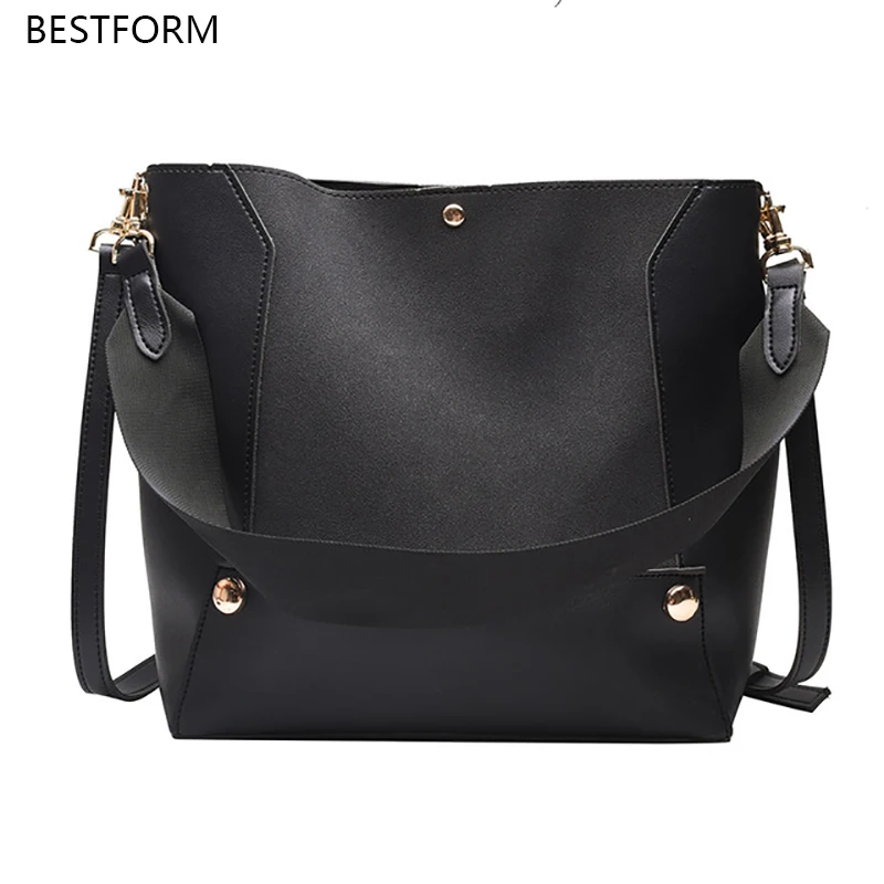 

BESTFORM Fashion Designer Tote Bags For Women 2019 Luxury Shoulder Crossbody Bags Leather Patchwork Ladies Hand Bag