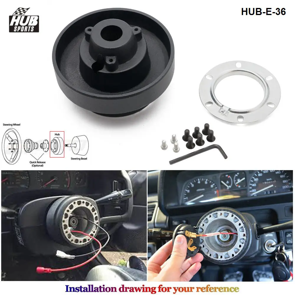 Racing Steering Wheel Hub Adapter Boss Kit HUB-E-36 for BMW E36
