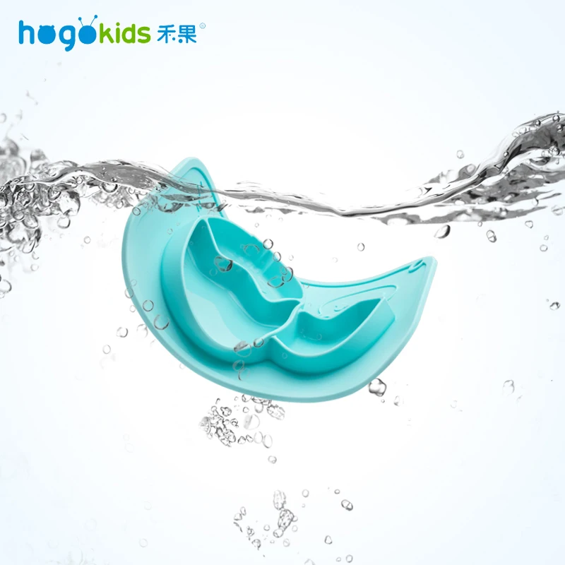 Hogokids силиконовые тарелки Детские тарелки детская посуда детская миска для кормления набор посуды Подарочная коробка