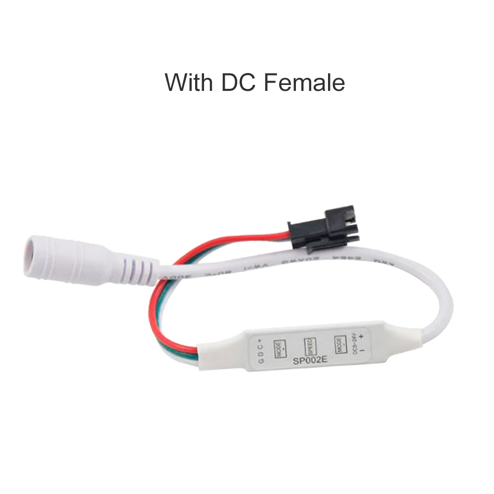 DC5-24V SP002E 3Key мини RGB контроллер микро-контроллер для мечты полноцветный WS2811 WS2812 WS2812B светодиодный пиксельный светильник