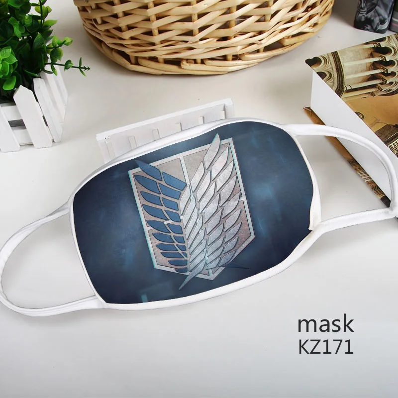 IVYYE Attack on Titan Fashion Anime Customized Mouth Mask Cartoon Masks Travel Winter Unisex New | Аксессуары для одежды