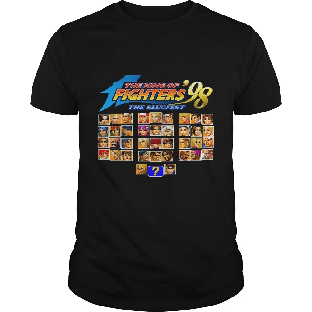 Для мужчин футболка из серии игр the King of Fighters (98 (Neo Geo выбора персонажа) Футболка (1)