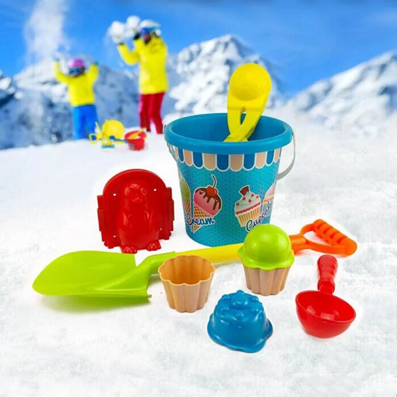 Snowball Fight Play, снежный костюм, снежный мяч, клипса, ведро для мороженого, лопата, Снежная модель, игрушка для зимы
