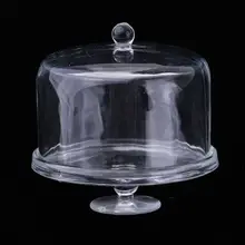 Maison de poupée Miniature, support d'assiettes à gâteaux, plateau à fruits avec couverture, 1/12