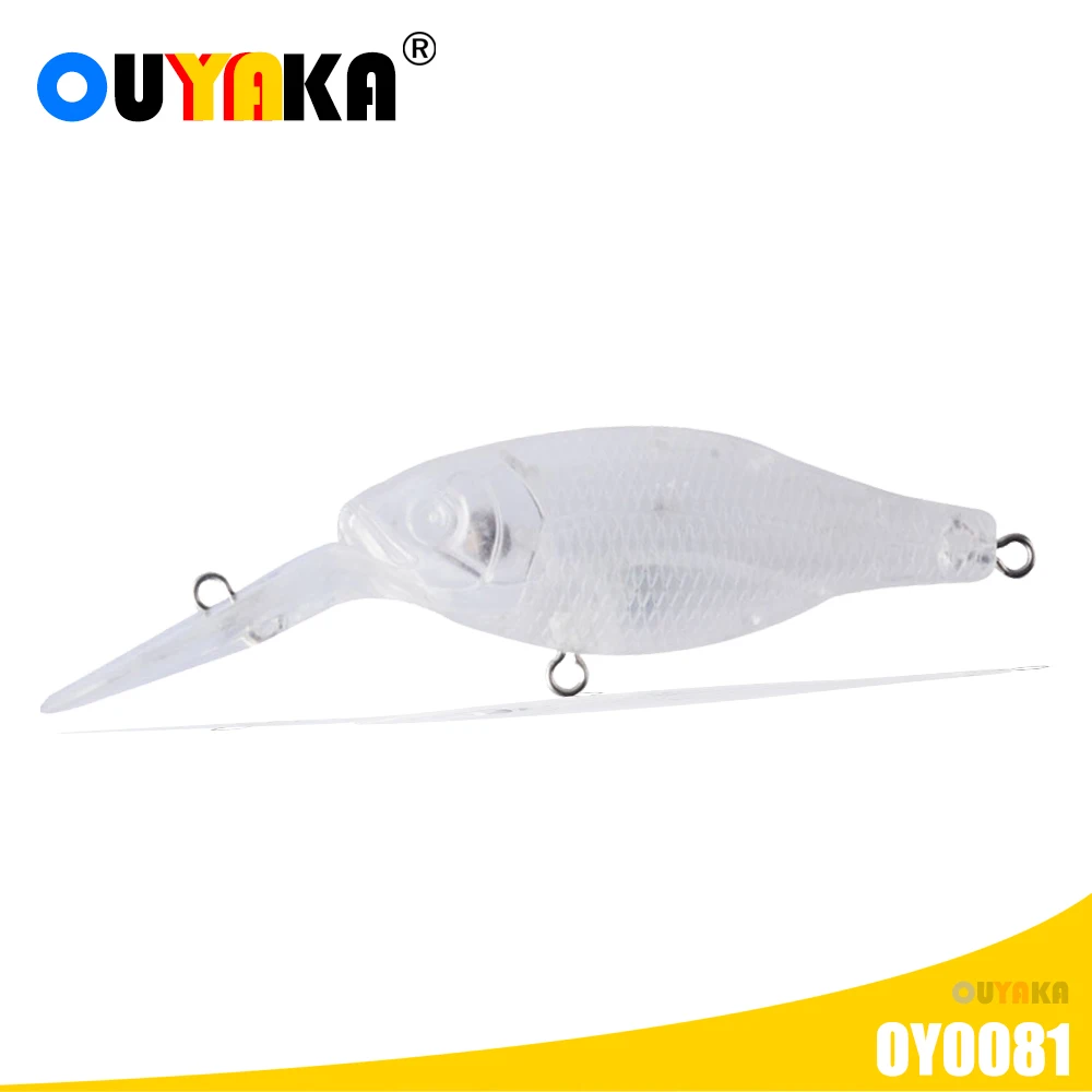 New Floating Minnow Fishing Accessories Blank Unpainted Lure Weights 6.6g  89mm Diy ABS Artificial Bait Pesca Pike Leurre Angeln