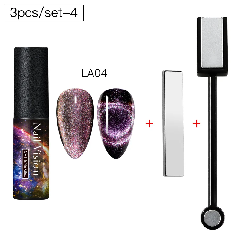 Nail Vision 9D Galaxy Гель-лак для ногтей с эффектом «кошачий глаз» Хамелеон длительный Galaxy Звездный эффект кошачьих глаз Магнитный впитывающий УФ/светодиодный лак для ногтей - Цвет: ZH08039