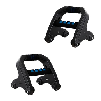 

Strength Workout Home Gym Exercise Push UP Bar I Shaped Sports Abdominal Wheel Roller Fitness Equipment Multifunctional Portable