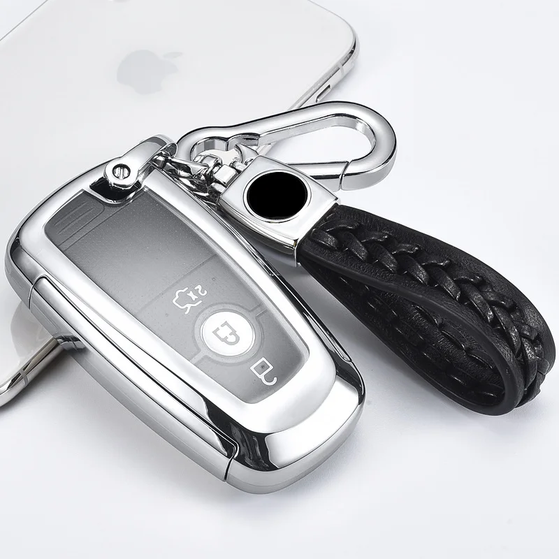 

TPU Key case for car FOR Ford EcoSport Fusion Mondeo Edge Mustang Expedition F-150 F-250 F-350 F-450 car accessorie keychain