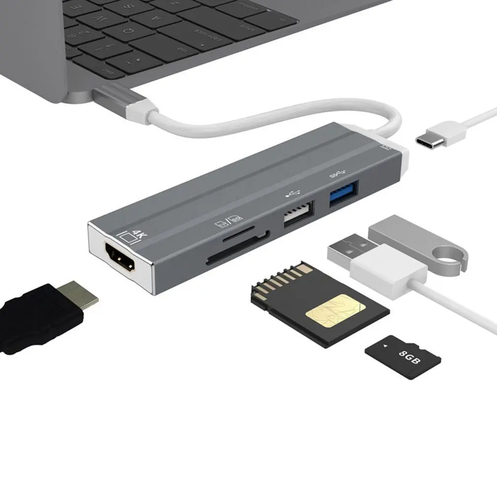 USB C концентратор USB-C HDMI адаптер Thunderbolt RJ45 3 концентратор USB для MacBook samsung Dex Galaxy S10/S9 USB-C
