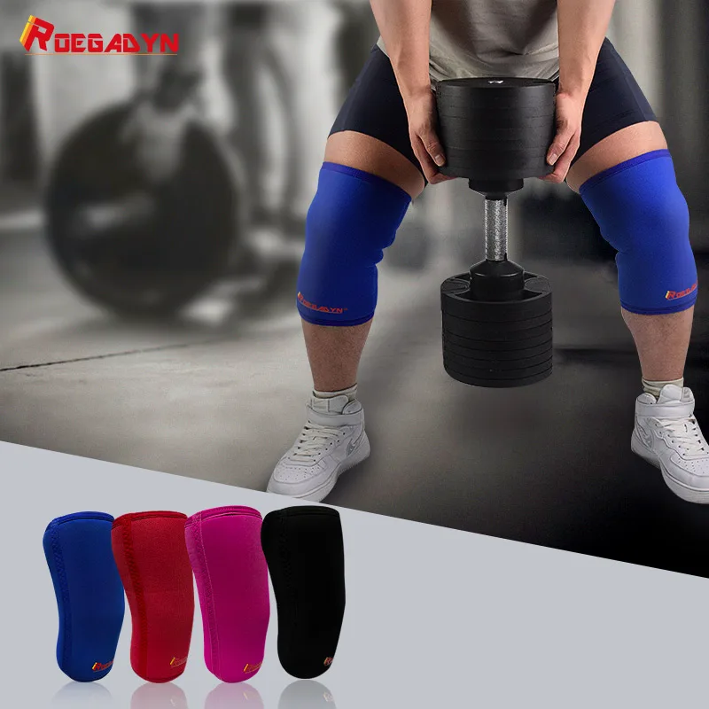 Knee Pad Knee Support Knee Brace Knee Wraps ROEGADYN 7Mm Stiff Neoprene Liftweighting Knee Pads Knee Braces Support For Arthritis Compression Pads For Sport