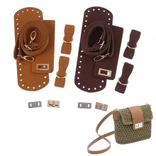 Fashion Diy Handmade Backpack Bag Accessories With Bags Strap Bottom Drawstring Bunches Leather Handles For Women Handbag