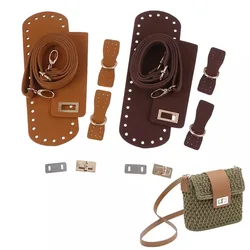 Fashion Diy Handmade Backpack Bag Accessories With Bags Strap Bottom Drawstring Bunches Leather Handles For Women Handbag