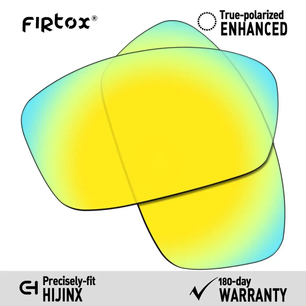 Firtox поляризационные Сменные рассеиватели UV400 для солнцезащитных очков-солнцезащитных очков Оукли Hijinx(Только Совместимые линзы)-несколько цветов - Цвет линз: 24K Gold