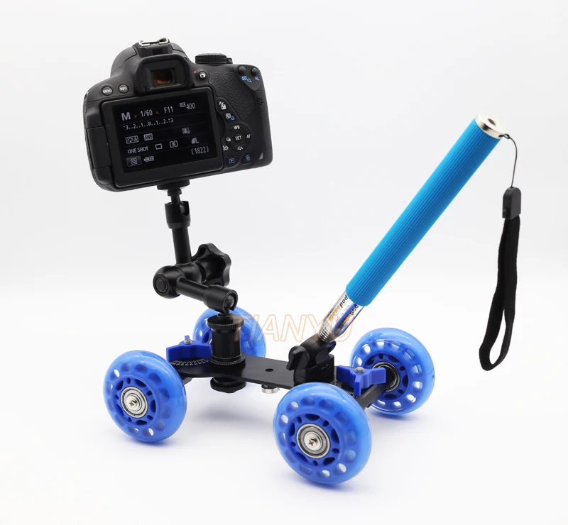 DSLR Rig настольная тележка для фотосъемки+ 7 дюймов Magic arm+ ручное управление монопод камера фильм Комплект D7100 750D 70D аксессуары