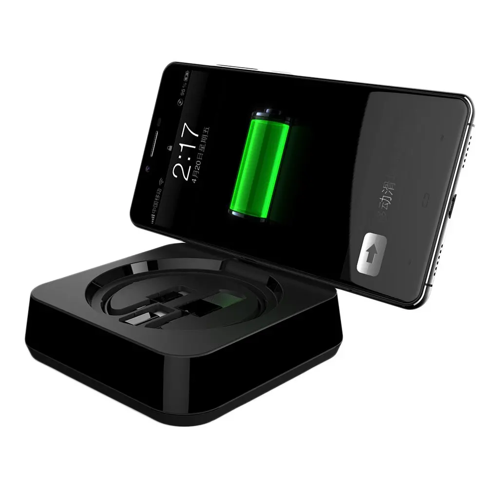 

CL-3001 Black Portable Taking Wireless Charging For Smartphones Power Bank Wireless Charger LED battery indicator
