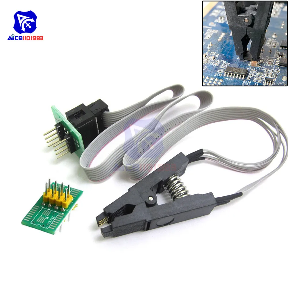 Тестовые микросхемы diymore SOIC8 SOP8 переходник для гнезда ИС BIOS/24/25/93 встроенного