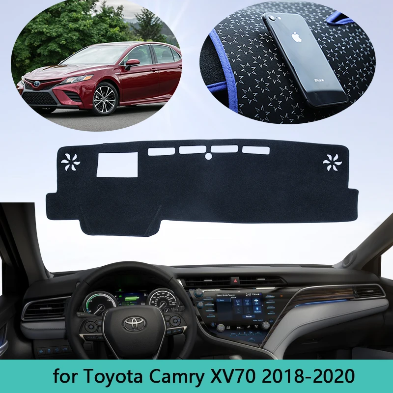 Car Dashboard Dash Mat Cover Sun Visor Pad for Toyota Camry 2018-2021 2019 2020 